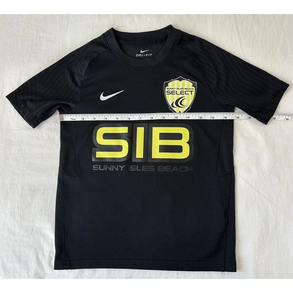 NWOT Nike Dri-FIT Strike 2 Soccer Jersey T-Shirt Youth S Black SIB Select